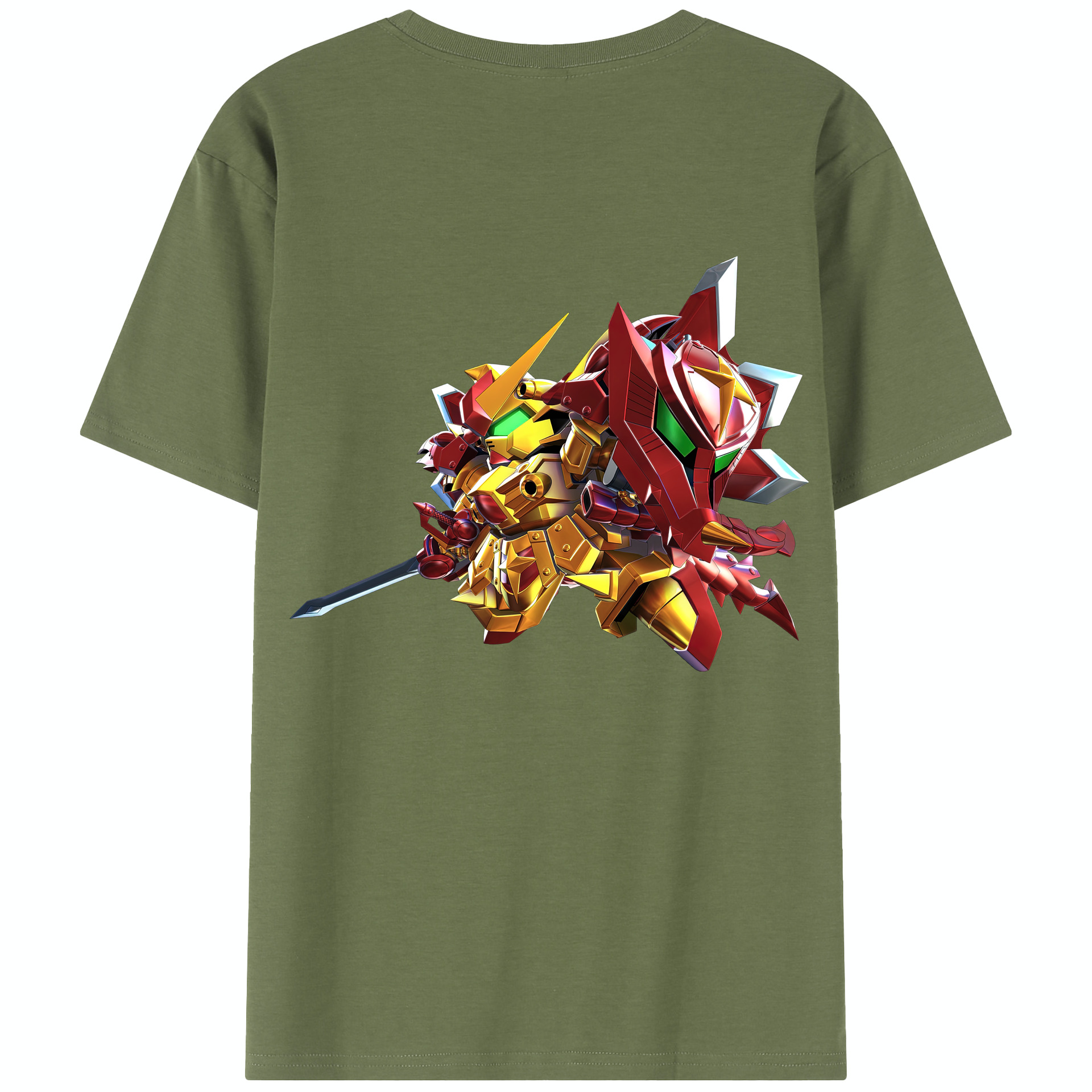 （画像用） 機動戦士ガンダム Mobile Suit Gundam 綿100％半袖Tシャツ（背面プリント）